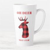 Oh Dee Was für ein Jahr Buffalo Karierte Ferien Milchtasse (Rechts)