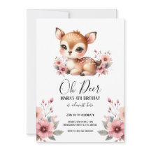 Oh Dee Watercolor Floral Geburtstagsparty