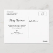 Oh Dee Weihnachten ist hier Red Buffalo Foto Postkarte (Rückseite)