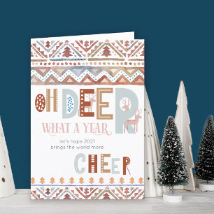 Oh Dee What a Year Nordic Christmas Fairisle Feiertagskarte