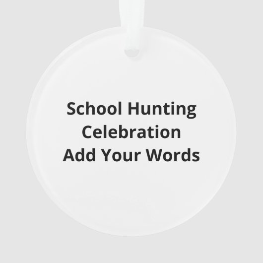 Oh Deer 100 Days Of School Deer HuAcrylic Ornament (Rückseite)