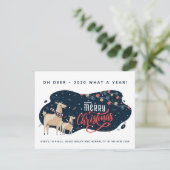 Oh Deer 2020, was für ein Jahr! Weihnachtsfeiertag (Stehend Vorderseite)