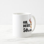 Oh Deer 50. Geburtstag Kaffeetasse (VorderseiteRechts)