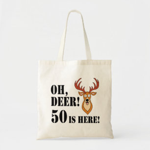 Oh Deer 50. Geburtstag Tote Bag Tragetasche