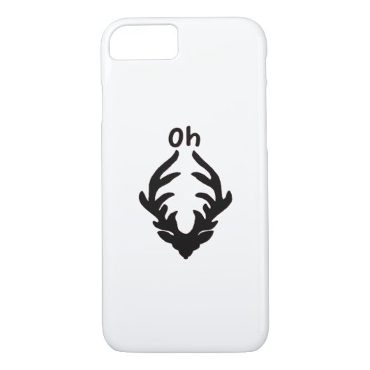 Oh Deer Artistic Clean Style Case-Mate iPhone Hülle (Rückseite)