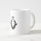 Oh Deer Artistic Clean Style Jumbo-Tasse (Vorderseite Rechts)