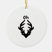 Oh Deer Artistic Clean Style Keramik Ornament (Vorne)