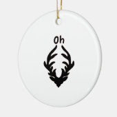 Oh Deer Artistic Clean Style Keramik Ornament (Links)