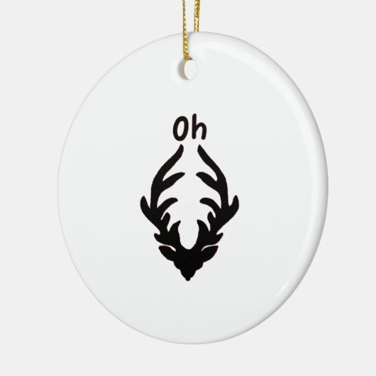 Oh Deer Artistic Clean Style Keramik Ornament (Links)