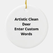 Oh Deer Artistic Clean Style Keramik Ornament (Hinten)