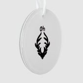Oh Deer Artistic Clean Style Ornament (Vorderseite)