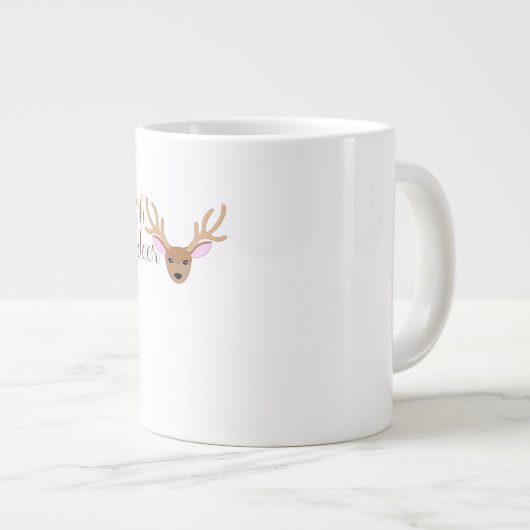 Oh Deer Artistic Style Jumbo-Tasse (Vorderseite Rechts)