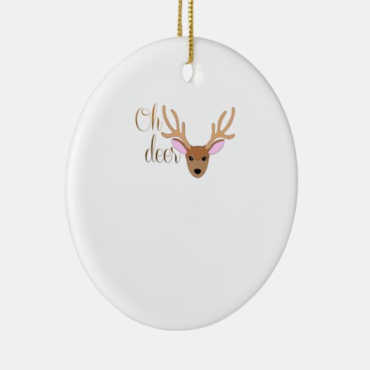 Oh Deer Artistic Style Ornament (Rechts)