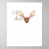 Oh Deer Artistic Style Poster (Vorne)