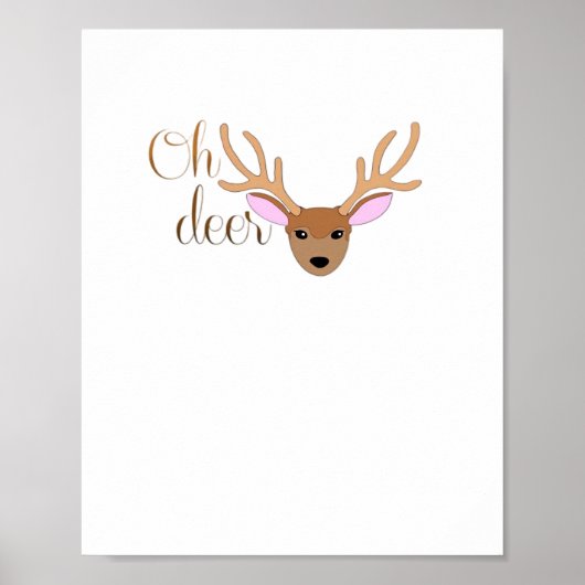 Oh Deer Artistic Style Poster (Vorne)