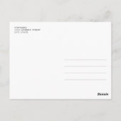 Oh Deer Baby Dusche Aquarell Floral Einladung Postkarte (Rückseite)