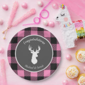 Oh Deer Baby Dusche Pink Pappteller (Party)