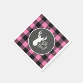 Oh Deer Baby Dusche Pink Serviette (Ecke)