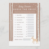 Oh Deer - Baby Dusche raten Sie den Preis! Programm (Vorderseite)