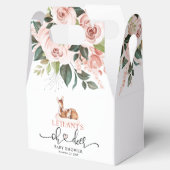 Oh Deer Baby Dusche Rosa Blütendusche Geschenkschachtel (Geöffnet)