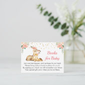 Oh Deer Baby Dusche Sprinkle Girl Buy Request Begleitkarte (Stehend Vorderseite)