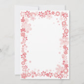 Oh Deer Baby Dusche Wasserfarbe Botanische Flora Einladung (Rückseite)