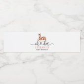 Oh Deer Baby Dusche Wasserfarbe Rosa Cloud Wasserflaschenetikett (Einzelnes Label)