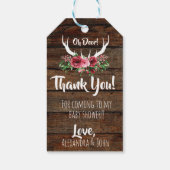 Oh Deer Baby Duwer Geschenktasten Geschenkanhänger (Rückseite)