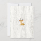 Oh Deer Baby Girls Foto Geburtsankündigung Ankündigung (Rückseite)