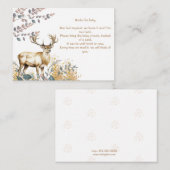 Oh Deer Baby Shooting Card Begleitkarte (Vorne/Hinten)
