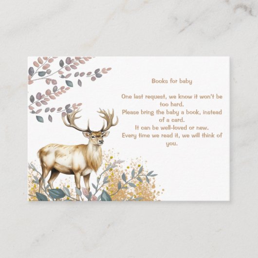 Oh Deer Baby Shooting Card Begleitkarte (Vorderseite)