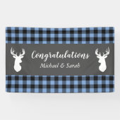 Oh Deer Baby SHower Blue Boy Banner (Horizontal)