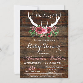 Oh Deer Baby Shower Einladung