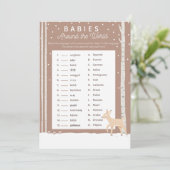 Oh Deer - Baby Shower Game - Babys rund um die Arb Programm (Stehend Vorderseite)