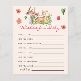 Oh Deer Baby Shower Game wünscht sich eine Babykar