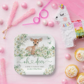 Oh Deer Baby Shower Gender Nautral Pappteller (Party)