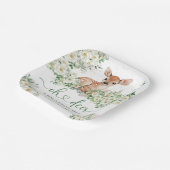 Oh Deer Baby Shower Gender Nautral Pappteller (Gewinkelt)