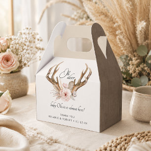 Oh Deer Baby Shower Geschenkbox – Florales Waldthe Geschenkschachtel