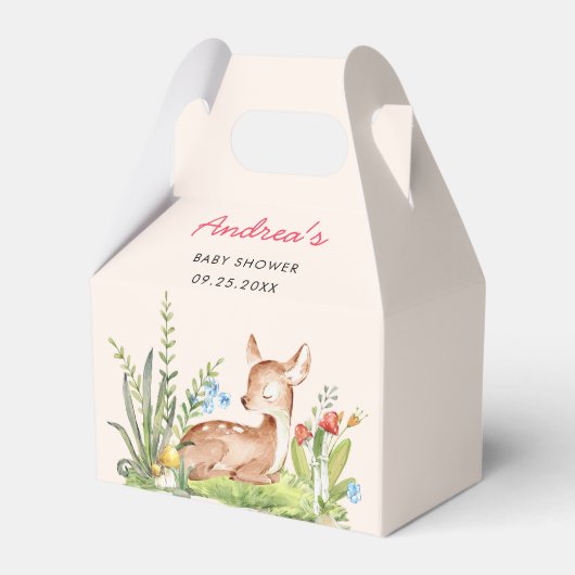 Oh Deer Baby Shower Geschenkschachtel (Vorderseite)