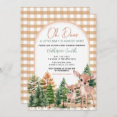 Oh Deer Baby Shower Invitation Einladung (Vorne/Hinten)