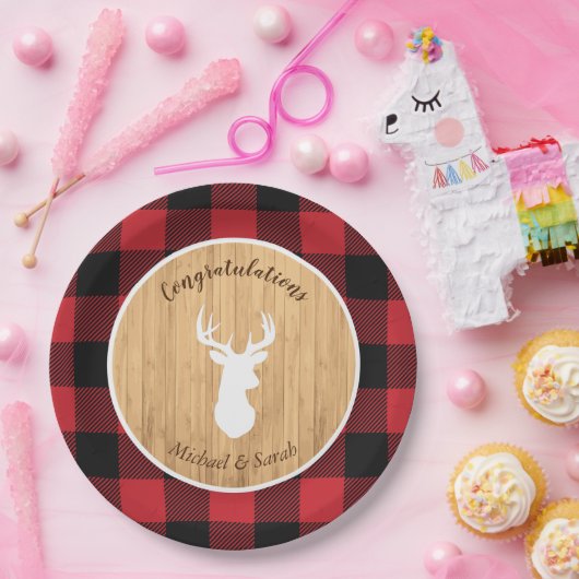 Oh Deer Baby Shower Pappteller (Party)