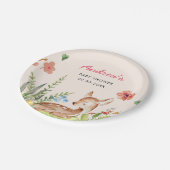 Oh Deer Baby Shower Pappteller (Schrägansicht)