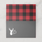 Oh Deer Baby Shower Platzkarte (Außenseite Aufgefaltet)