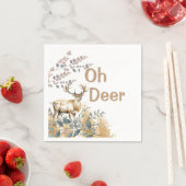Oh Deer Baby Shower Serviette (Beispiel)