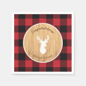 Oh Deer Baby Shower Serviette (Vorderseite)