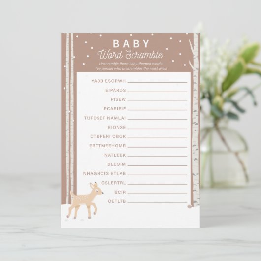 Oh Deer - Baby Word Scramble Programm (Stehend Vorderseite)