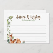 Oh, Deer! Babyduschratenkarte Begleitkarte (Vorne/Hinten)