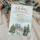 Oh Deer Bearly Wait Forest Boy Country Baby Dusche Einladung