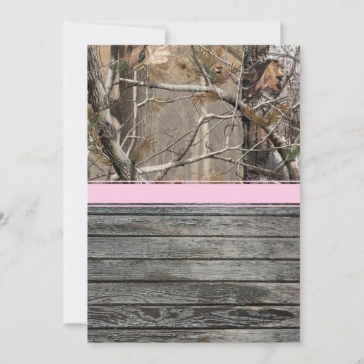 OH Deer Birthday Einladung - Mädchen (Rückseite)