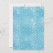 Oh Deer Blue Winter Baby Dusche Einladung (Rückseite)